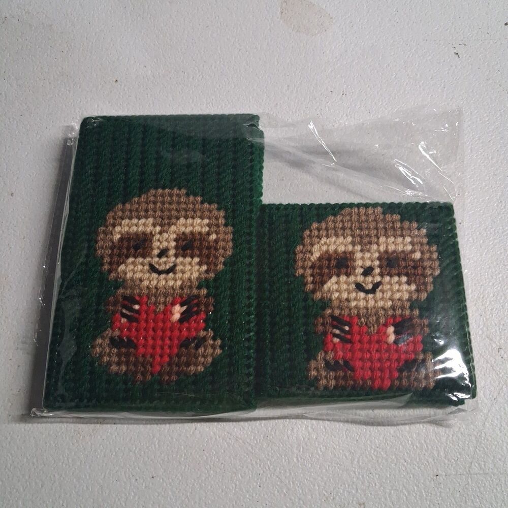 Handmade Sloth Memo And Post It Note Holders Green Plus Refillable